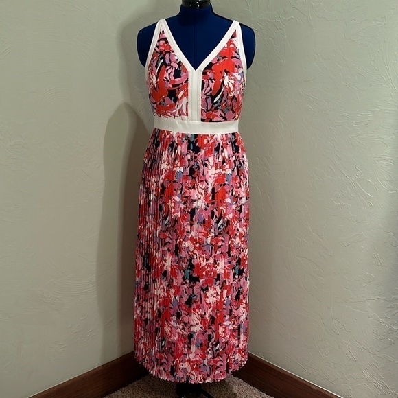 Katherine Kelly Dresses & Skirts - Katherine Kelly Pink Sleeveless Pleated Dress Size 10